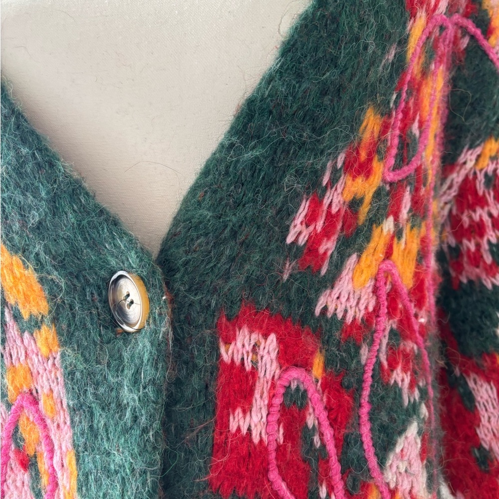Free people Multicolor Floral Knit Cardigan - Picture 2 of 4